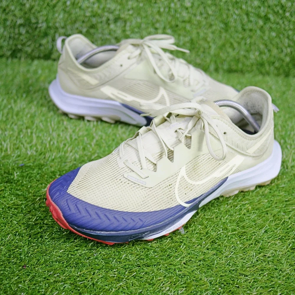 Nike Terra Kiger 8 Trail Shoes Olive Blue Red - Mens Size 12